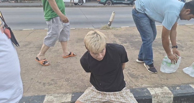 วงจรปิดตำรวจไล่ล่าพ่อค้ายาเสพติดระทึกกลางสี่แยกสามทหารปราจีนบุรี