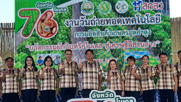 เร่งผลักดัน "นวัตกรรมผักอินทรีย์โมเดลสู่เศรษฐีอีสานตอนล่าง"