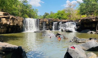 ชัยภูมิร้อนจัดกว่า40องศา แห่ห่อข้าวของออกปิกนิค เล่นน้ำตกตาดโตน คลายร้อนคึกคัก