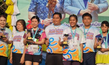 ชัยภูมิจัดวิ่งมาราธอนถึงเส้นชัยกินไก่ย่างดังบ้านลาดใหญ่ ปีแรกอย่างยิ่งใหญ่