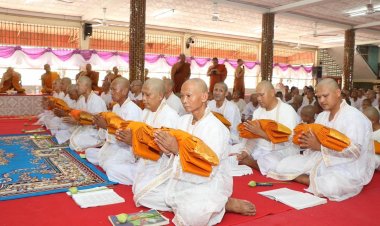 อำนาจเจริญบรรพชาอุปสมบทพระภิกษุสามเณร-บวชศีลจาริณี เฉลิมพระเกียรติกรมสมเด็จพระเทพฯ