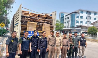 ด่านศุลกากรแม่สอดสกัดยึดยางพาราเถื่อนมูลค่ากว่า 1.5 ล้านบ.