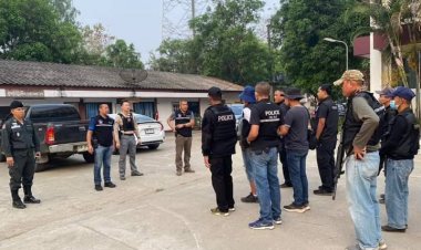 นายอำเภอท่าสองยาง ระดมกำลังกวาดล้างอาชญากรรมช่วงเทศกาลสงกรานต์