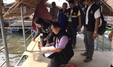 พ่อเมืองอำนาจเจริญยกระดับรับมือสารเคมีหลังเกิดเหตุสารเคมีรั่วลงแม่น้ำโขงที่ลาว