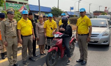 ยางชุมน้อยเปิดศูนย์ฯป้องกันและลดอุบัติเหตุทางท้องถนนช่วงสงกรานต์