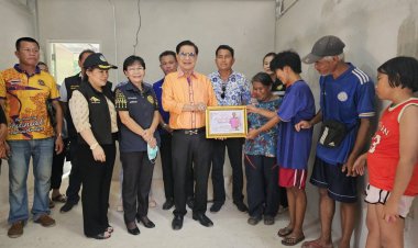 "โกทร"นายกอบจ.ปราจีนฯเดินหน้ามอบบ้านตามโครงการปรับปรุงฯที่อยู่อาศัยแก่ผู้ยากไร้