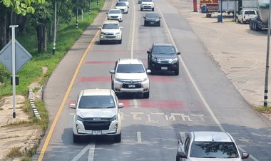 คนอีสานแห่กลับฉลองตรุษจีนถนนสาย 304 ขาเข้าโคราชเริ่มหนาแน่น