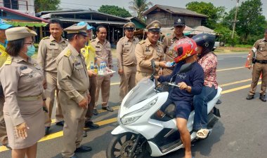 โพธิ์ศรีสุวรรณเปิดศูนย์ป้องกันลดอุบัติเหตุเทศกาลสงกรานต์ 7 วันอันตราย