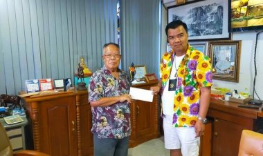 "พ่อเลี้ยงคำ" ท่า 23 วังแก้ว ร่วมทำบุญ 50,000 บาท ทอดผ้าป่าสามัคคี อสม.บ้านแม่ปะเหนือ หมู่ .1