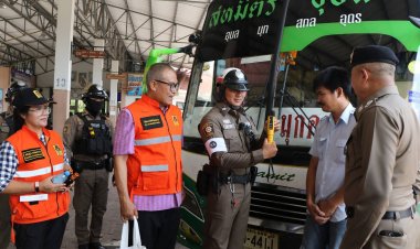 พ่อเมืองอำนาจเจริญลงพื้นที่ส่งประชาชนเดินทางปลอดภัยหลังฉลองสงกรานต์