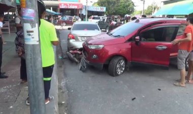 อดีตผอ.โรงเรียนขับรถเกิดอาการวูบชนคู่กรณีพังหลายคัน