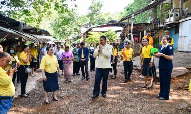 ผู้ว่าฯชลบุรีพร้อมนายกเหล่ากาชาดเยี่ยมบ้านผู้สูงอายุ ผู้พิการ ผู้ด้อยโอกาส
