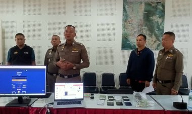 ผบก.ภ.จว.ตาก*ผกก.แม่สอด  โชว์ผลงานจับกุมเว็บ พนันออนไลน์ รายใหญ่ มูลค่าหลายล้านบาท