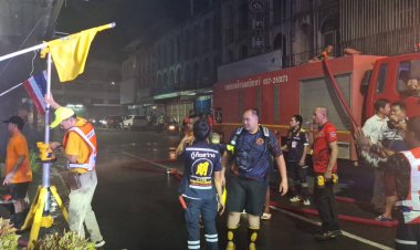 เศร้า!ไฟไหม้ร้านขณะที่เจ้าของออกไปร่วมงานหนุมานร้อยใจรถไฟ กบินทร์ 100 ปี