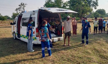 แดดร้อนจัดทะลุ 41 องศา ป้าออกไปดูวัวเลี้ยงไว้ฟุบดับกลางทุ่งนา