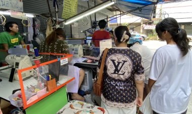 ร้านรับปักชื่อคึกคักนำเสื้อเก่ามาเลาะชื่อแทนการซื้อใหม่หลังเศรษฐกิจไม่ดี