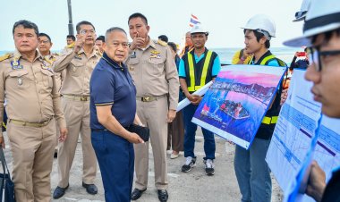 ผ.อ.ทรัพย์สินพระมหากษัตริย์พร้อมบิ๊กมหาดไทยลงพื้นที่ติดตามความก้าวหน้าการพัฒนาเกาะสีชังเขต ศก.พิเศษแห่งใหม่