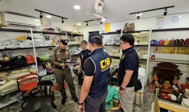 ทลายโกดังพ่อค้าเขมรยึดสินค้าปลอมเลียนแบบแบรนด์ดัง 539 ชิ้น