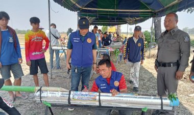 อำเภอยางชุมน้อย ตรวจเข้มบั้งไฟ หลายสนามถูกต้องเรียบร้อย ตามฮีดประเพณีอีสาน