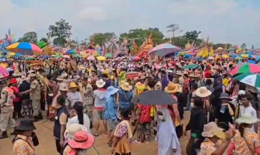 ยิ่งใหญ่อลังการสืบสานประเพณีบุญบั้งไฟแม่เปินเมืองปากน้ำโพสนุกครึกครื้น