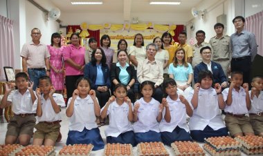 สมาคมไข่ไก่-หอการค้าไทยผนึกภาคีเครือข่ายฯหนุน 'โครงการไข่โรงเรียน เพื่อสุขภาพเด็กไทย'นครนายก