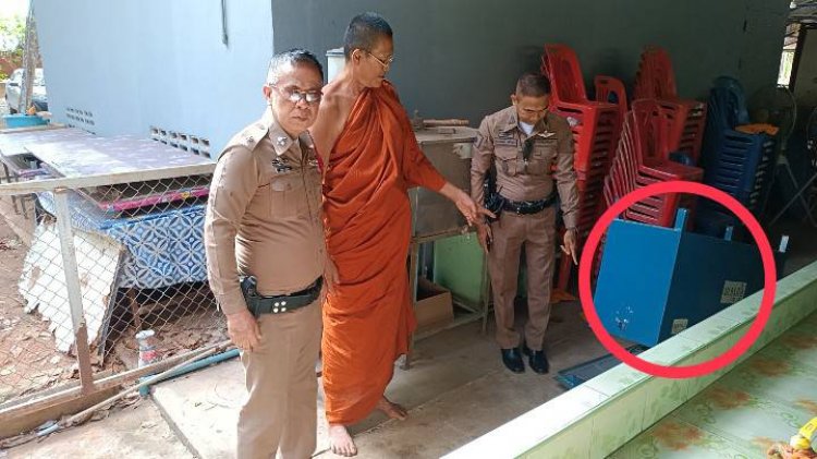 วิสาขบูชาก็ไม่เว้น! โจรใจบาปขโมยทุบตู้บริจาควัด