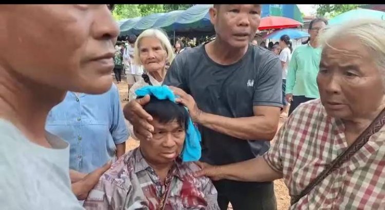 ระทึก!กิ่งโพธิ์ใหญ่ ร่วงใส่ ผู้เฒ่าเจ็บเลือดอาบ ขณะชาวบ้านรำแก้บน 9 รอบ