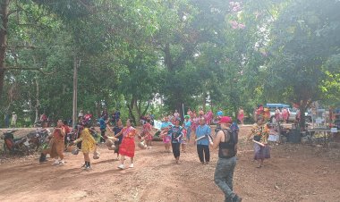 สนุกสนานครื้นเครงบุญบั้งไฟบ้านราษฎร์  ถวายพญาแถน ขอฝนฟ้า