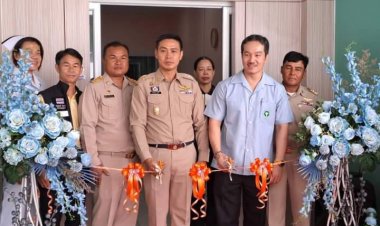 นายอำเภอท่าสองยาง เปิดห้องศูนย์ตรวจเอกซเรย์ซีทีสแกน รพ.ท่าสองยาง