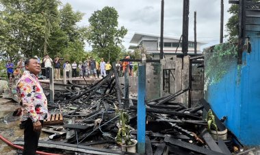 เพลิงไหม้บ้านมุสลิม ชุมชนมัสยิดเราะห์มาตุ้ลเลาะห์ (200ปี) ลาดหลุมแก้ว วอดทั้งหลัง