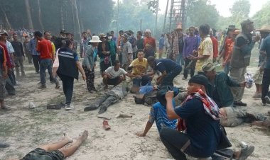 ระทึก!บั้งไฟแสนร้อยเอ็ดระเบิดคาฐานใส่ฝูงชน เจ็บระนาวกว่า 30 คน