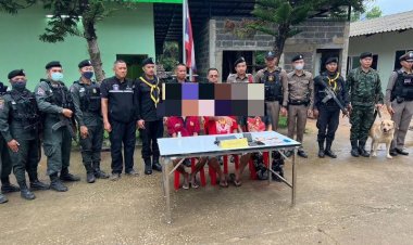 ท่าสองยางลุยค้นที่พักพิงผู้หนีภัยการสู้รบบ้านแมหละพบผู้ค้ายาบ้า-ผู้เสพ