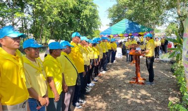 บ้านแท่นเปิดโครงการบริหารจัดการพื้นที่สีเขียวเฉลิมพระเกียรติพระบาทสมเด็จพระเจ้าอยู่หัว