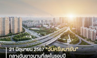 21 มิถุนายน “วันครีษมายัน”กลางวันยาวนานที่สุดในรอบปี