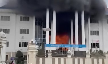 อพยพวุ่น ไฟไหม้อาคารสำนักนายกฯ สปป.ลาว ในเวียงจันทน์