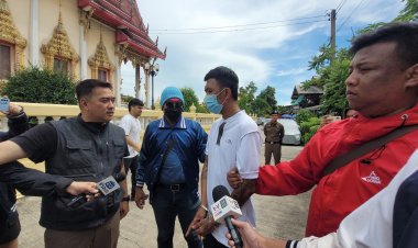 คุมตัวไอ้อาร์มทำแผนจี้ชิงรถแท็กซี่ ขณะที่ชาวบ้านออกรุมด่าทำร้ายคนแก่