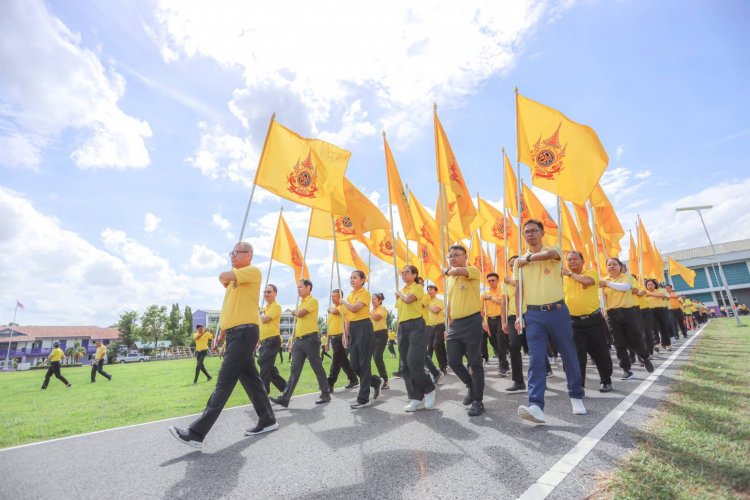 อำนาจเจริญ จัดกิจกรรมเดิน วิ่ง ปั่น ธงตราสัญลักษณ์ งานเฉลิมพระเกียรติพระบาทสมเด็จพระเจ้าอิยู่หัว