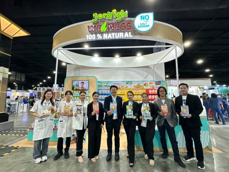 Jerhigh โชว์ ขนมน้องสุนัข  'Jerhigh Weness' กลูเตน ฟรี! เสริมสุขภาพธรรมชาติ 100%  ในงาน VRVC 2024