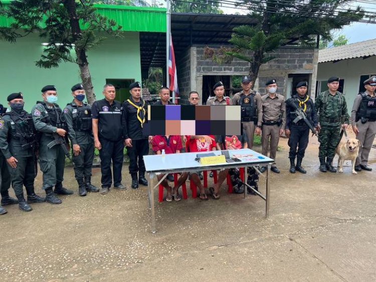 ท่าสองยางลุยค้นที่พักพิงผู้หนีภัยการสู้รบบ้านแมหละพบผู้ค้ายาบ้า-ผู้เสพ