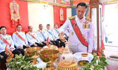ชาวนราธิวาสพร้อมใจประกอบดพิธีเวียนเทียนสมโภชน้ำพระพุทธมนต์ศักดิ์สิทธิ์