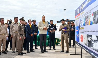 นายกฯแถลงยึดสารตั้งต้นผลิตยาเสพติดโทลูอีน90ตันที่แหลมฉบัง