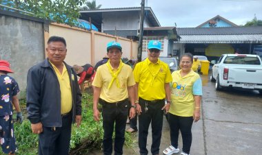 ผู้บริหาร ทน.แม่สอด ร่วมพัฒนา ชุมชนมณีไพรสณฑ์ ตามโครงการกิจกรรมพัฒนาสิ่งแวดล้อม