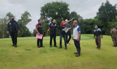 "ธนดล" ลุยตรวจสอบสนามกอล์ฟกาญจน์ บุกรุกที่ดินของรัฐ กว่า 130 ไร่