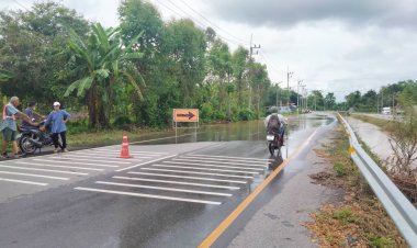 น่าน ฝนตกหนัก น้ำท่วมขังถนน ลำเหมืองอุดตัน ระบายน้ำไม่ได้  ชาวบ้านวอนหน่วยงานเร่งแก้ปัญหา