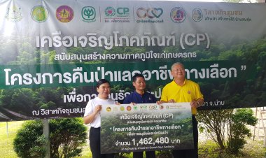 น่าน – เครือซีพี หนุนชาวสบขุ่น "คืนป่า แลกอาชีพทางเลือก" ต่อเนื่อง 2 ปี ประสบความสำเร็จ รัฐได้ป่าต้นน้ำคืนกว่า 3 พันไร่  ชาวบ้านยิ้ม ได้อาชีพต่อยอด