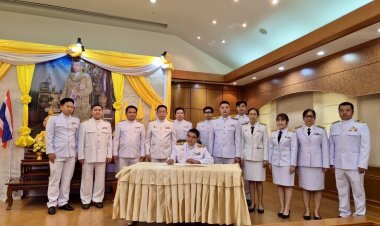 โครงการชลประทานศรีสะเกษ จัดพิธีถวายสัตย์ปฏิญาณเป็นรรก.ที่ดีของแผ่นดิน