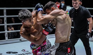 สู้ไม่ถอย! “ก้องศึก” ต้อนแต้ม “โจอาคิม” ชนะต่างชาติรายแรก ในศึก ONE ลุมพินี 72