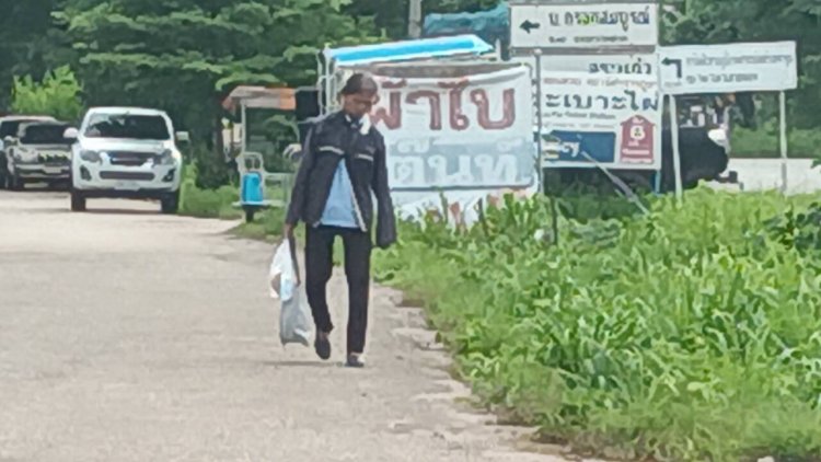 พิษจน! ป้ากลัวไม่ได้ทำงานเดินเท้า35กิโลมาหางานทำย่านนิคม304