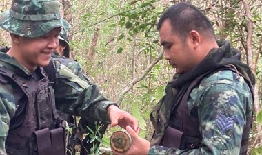 คนร้ายวางบึ้มกลางป่าหวังสังหารเจ้าหน้าที่โชคดีรอดตายหมู่