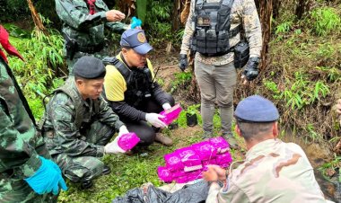 "เชียงราย" ยึดไอซ์ 15 กก. ทางขึ้นดอยตุง คาดเอเย่นต์ไหวตัวทิ้งไว้